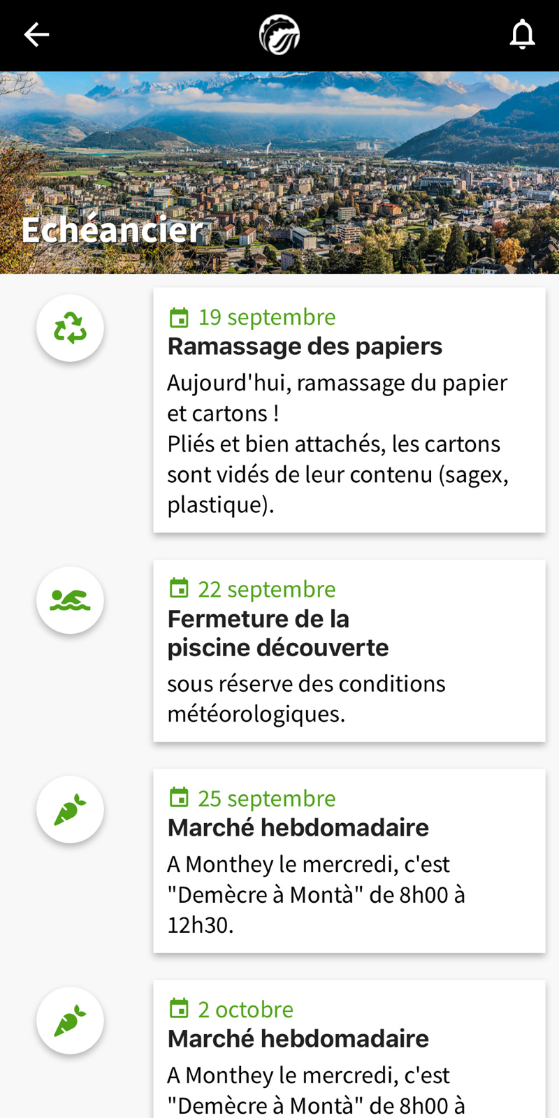 Consultez l'échéancier afin de ne pas oublier les dates importantes